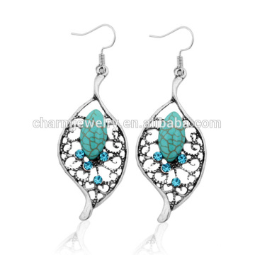 Creative Vintage Fashion Turquoise Drop Earrings Jewelry Design For Ladies SSEH043